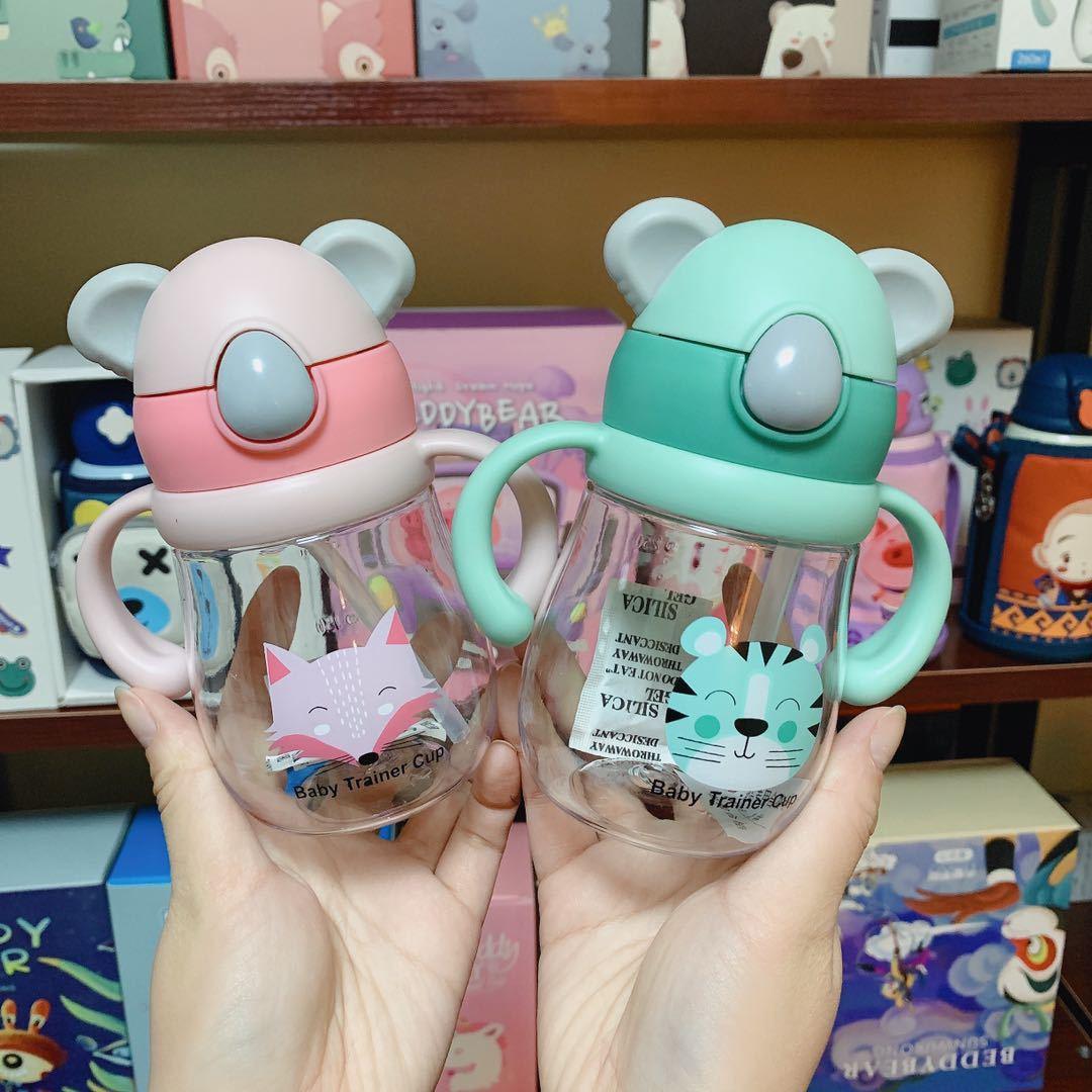 Cartoon Koala Sippy cup Baby handle Sippy Cup Baby learning cup