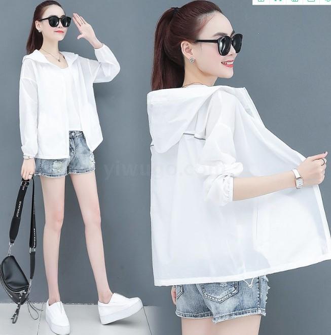 Women's UV protection short summer sun-protective clothing, loose and versatile thin top coat Specification image