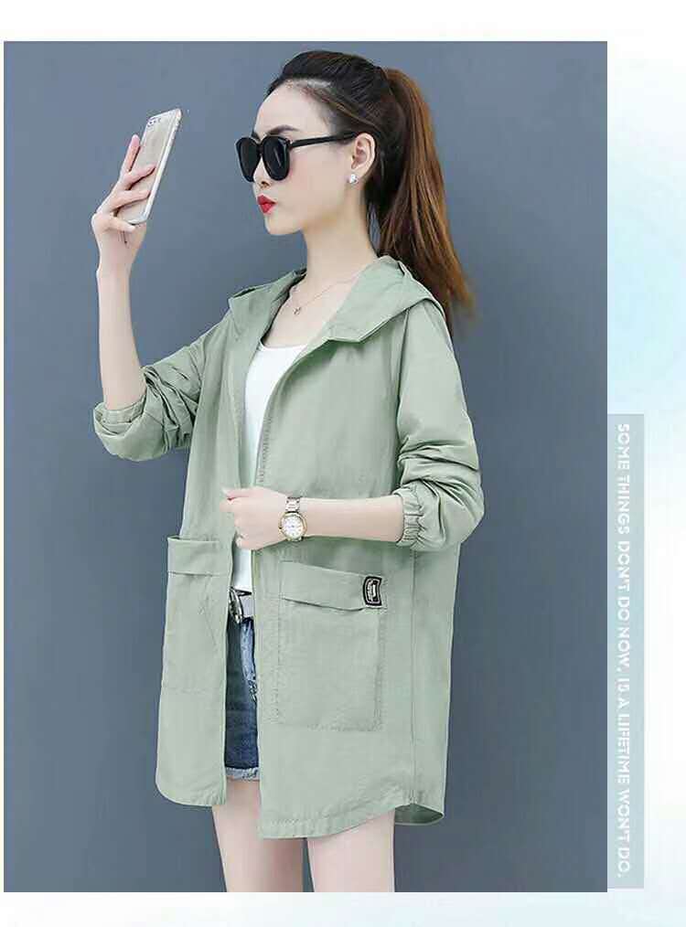 The mid-length women's sun-protective clothing 2020 summer new style Korean loose plus-size sun-protective jacket for chubby girls is trendy Item Picture