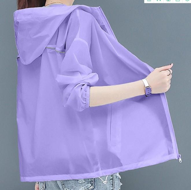 Women's UV protection short summer sun-protective clothing, loose and versatile thin top coat