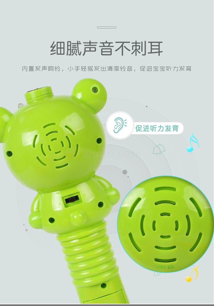 Children's cartoon animal electric fairy bubble blowing machine, fully automatic bubble magic wand, light toys are selling well at the street stall details Picture