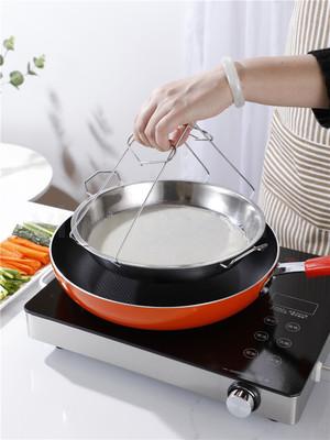 不锈钢圆盘特大号凉皮盘糕盘凉皮锣锣蒸年糕盘平底盘菜盘蒸盘肠粉详情图2