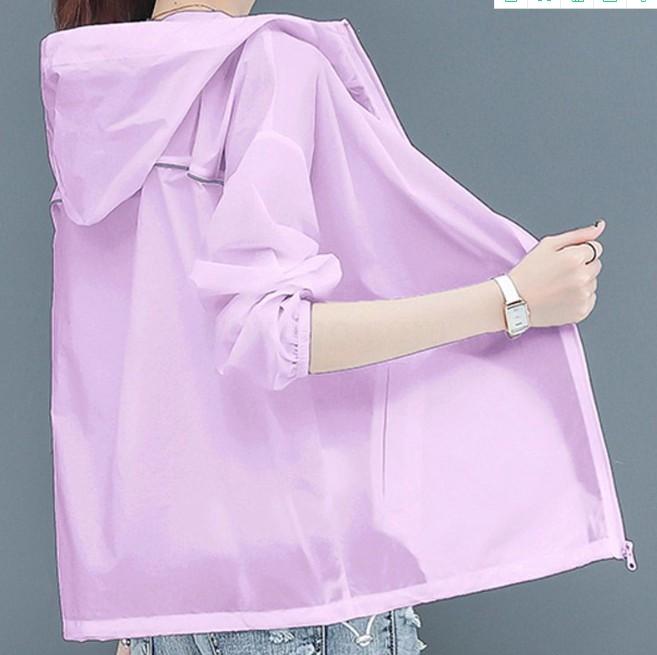 Women's UV protection short summer sun-protective clothing, loose and versatile thin top coat details Picture