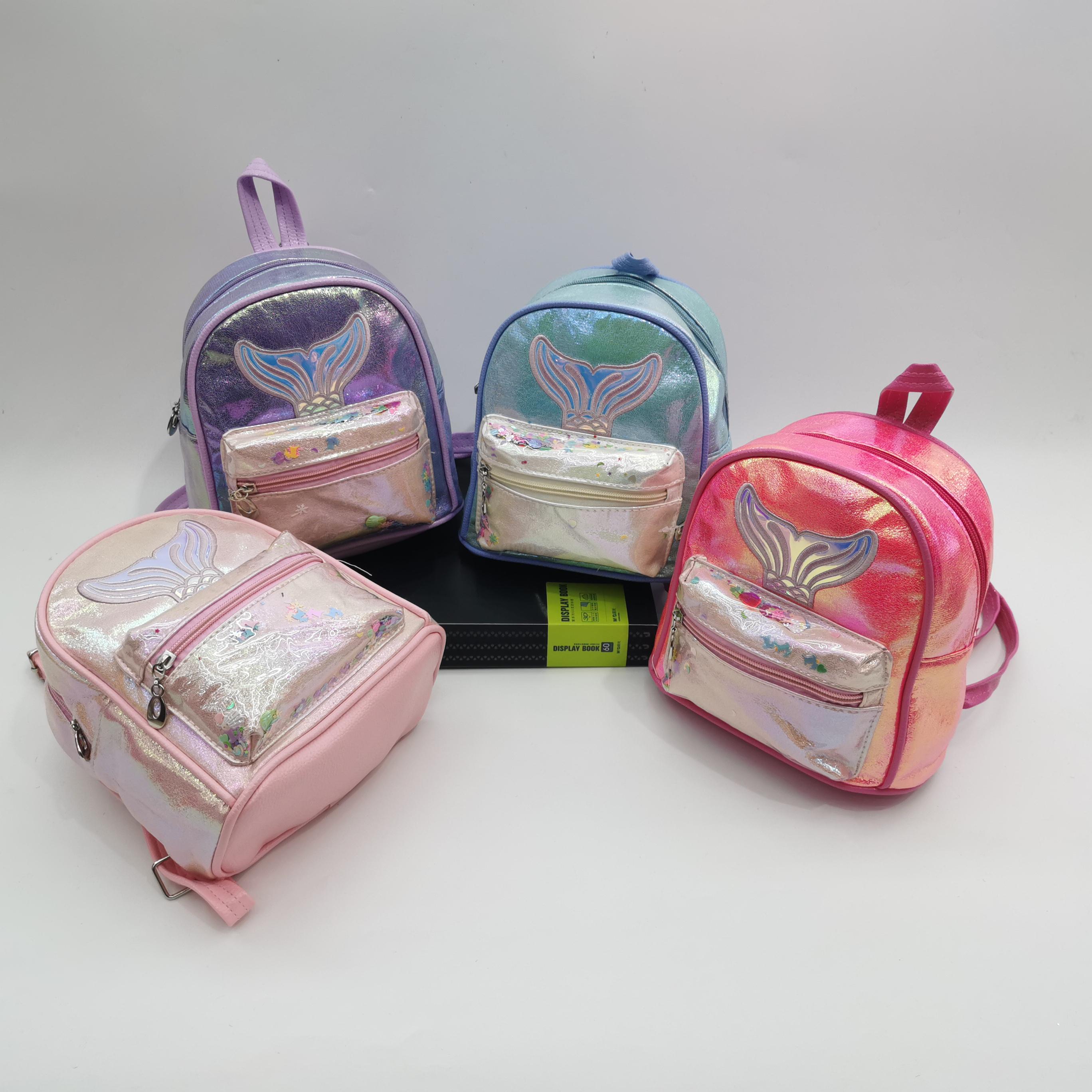Kindergarten school bag travel travel backpack Creative mermaid cute children's birthday gift