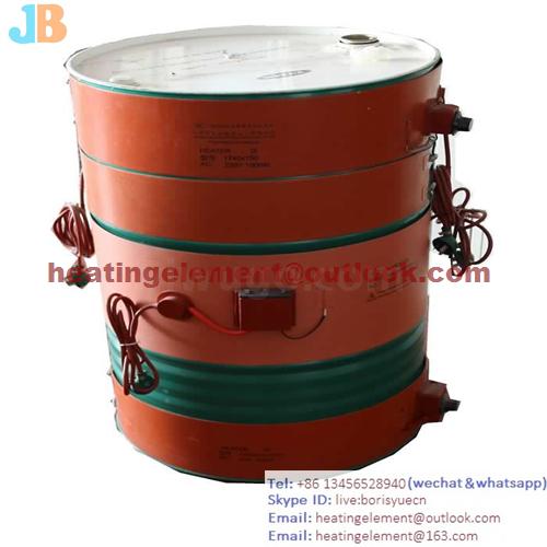 Silicone rubber heater drum heater