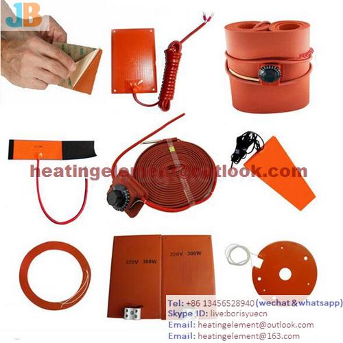silicone rubber heater heating pad mat band element