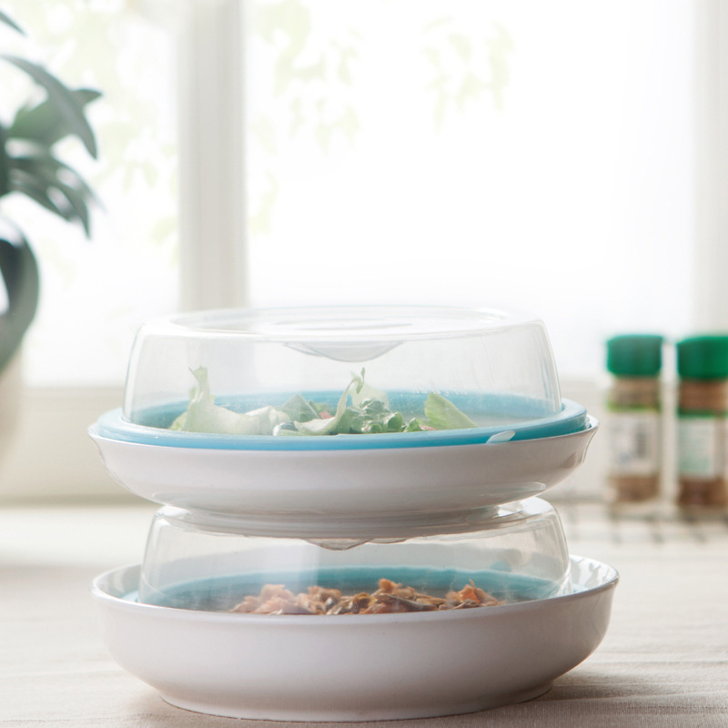 Stackable refrigerator fresh-keeping lid, microwave oven-specific heating oil-proof lid, bowl lid, plate lid, multi-purpose sealing lid Specification image