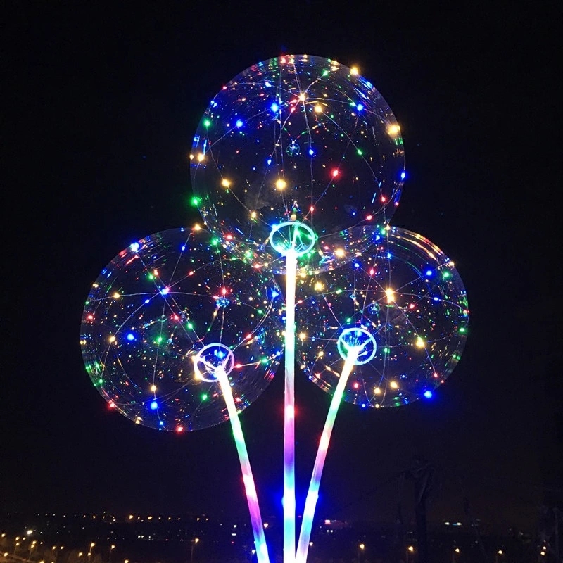 New bestseller, street stall bestseller, adjustable frequency with three levels, 21-inch transparent bouncy balls, Yiwu supply, luminous bouncy balls details Picture