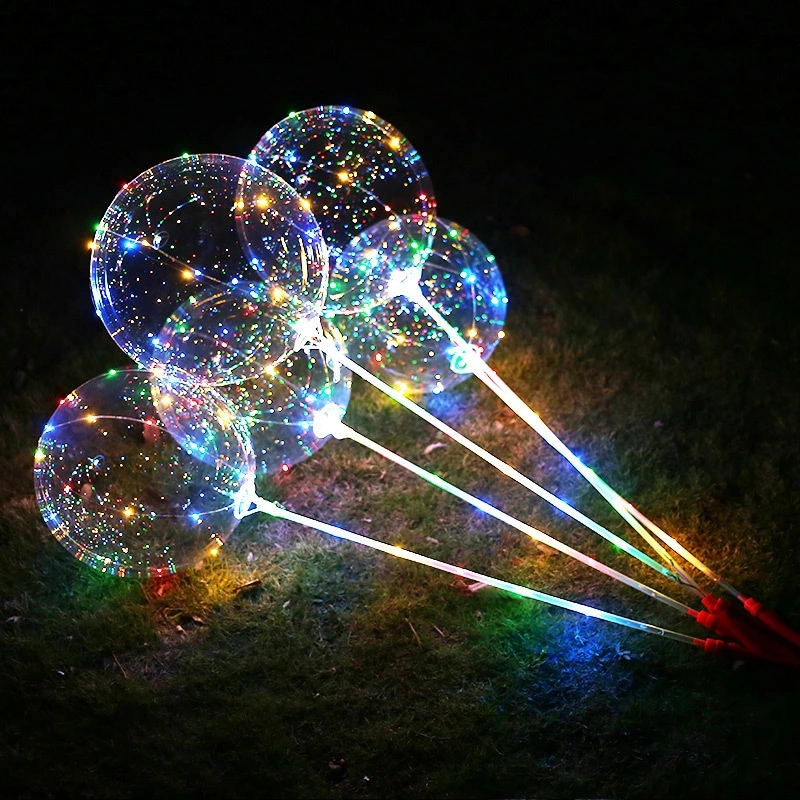 New bestseller, street stall bestseller, adjustable frequency with three levels, 21-inch transparent bouncy balls, Yiwu supply, luminous bouncy balls full figure
