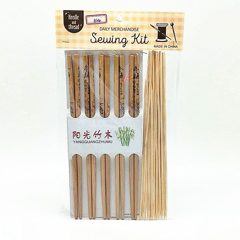 Sunshine Department Store Hanging Card Bamboo and Wood Chopsticks, skewers, household barbecue skewers, chopsticks set, non-disposable chopsticks