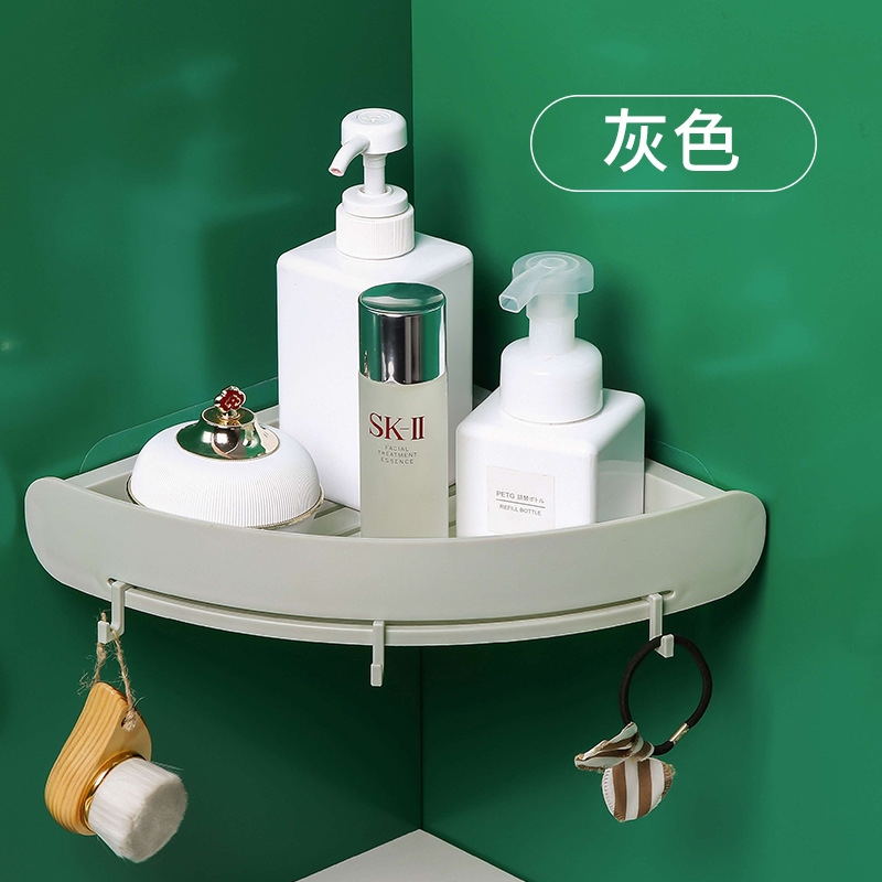 Non-drilling bathroom storage rack, wall-mounted hand wash toilet, washbasin, towel rack, cosmetic supplies storage box Specification image