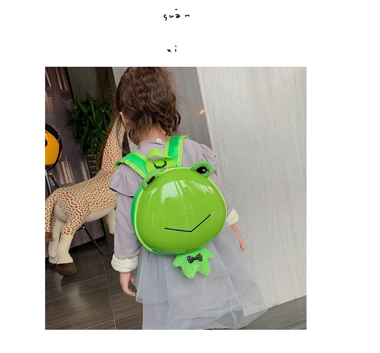 Wholesale anti-wandering children's schoolbags for kindergartens, summer baby small backpacks for boys and girls, cartoon eggshells to reduce burden on both shoulders details Picture