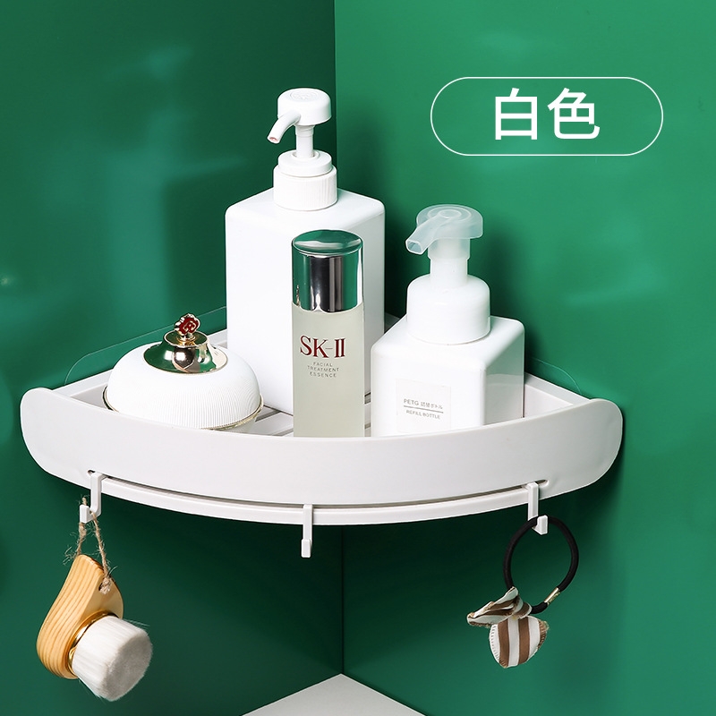 Non-drilling bathroom storage rack, wall-mounted hand wash toilet, washbasin, towel rack, cosmetic supplies storage box Application Scenario