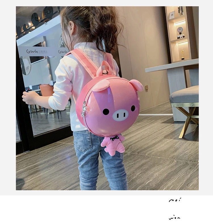 Wholesale anti-wandering children's schoolbags for kindergartens, summer baby small backpacks for boys and girls, cartoon eggshells to reduce burden on both shoulders full figure