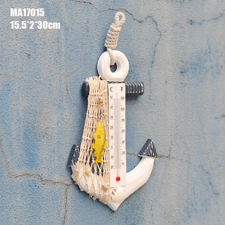 23cm铁锚 地中海装饰木锚挂钩 创意家居饰品 海洋风格儿童房挂件详情图2