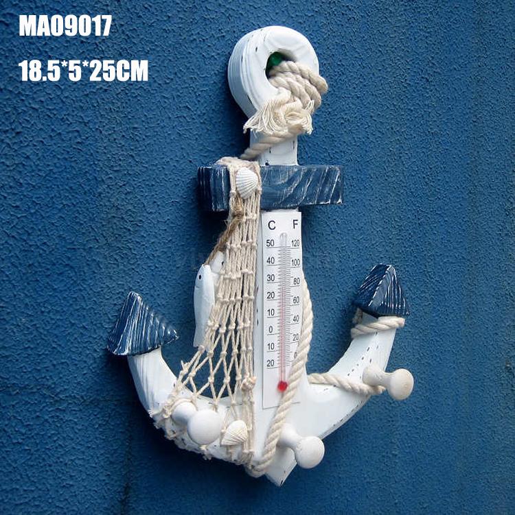 23cm铁锚 地中海装饰木锚挂钩 创意家居饰品 海洋风格儿童房挂件