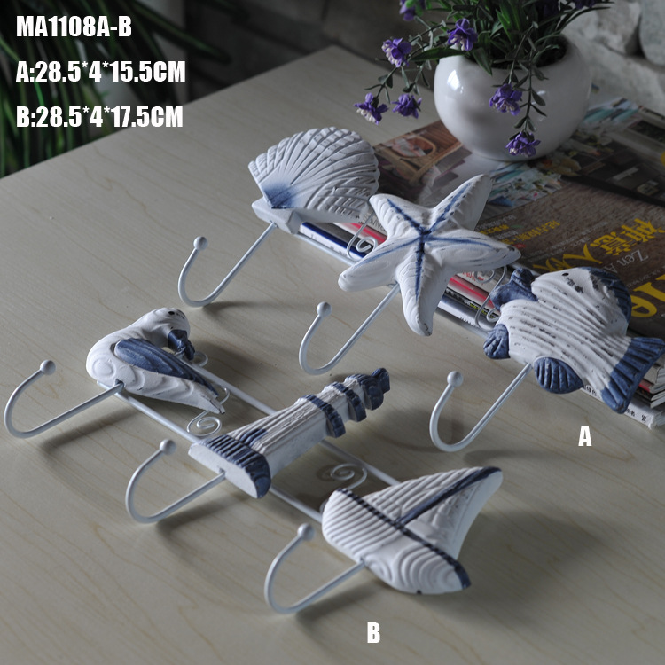 木质挂钩 壁挂 地中海风格 挂钩 木制工艺品 家居装饰 MA1108A/B