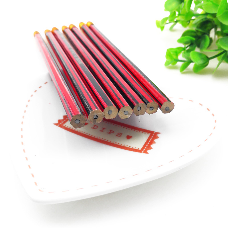 C1631 Ten red pencils, cultural student supplies, wholesale for 2 yuan at a 2-yuan store in Yiwu details Picture