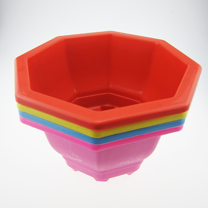 I1845 octagonal rhombic flowerpot, plastic vegetable basin, balcony vegetable growing fair sale gifts, free gifts, wholesale details Picture