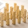 Q1232 20 high-quality bamboo clips: Bamboo clips for clothing, socks, pants, and grapes Specification image