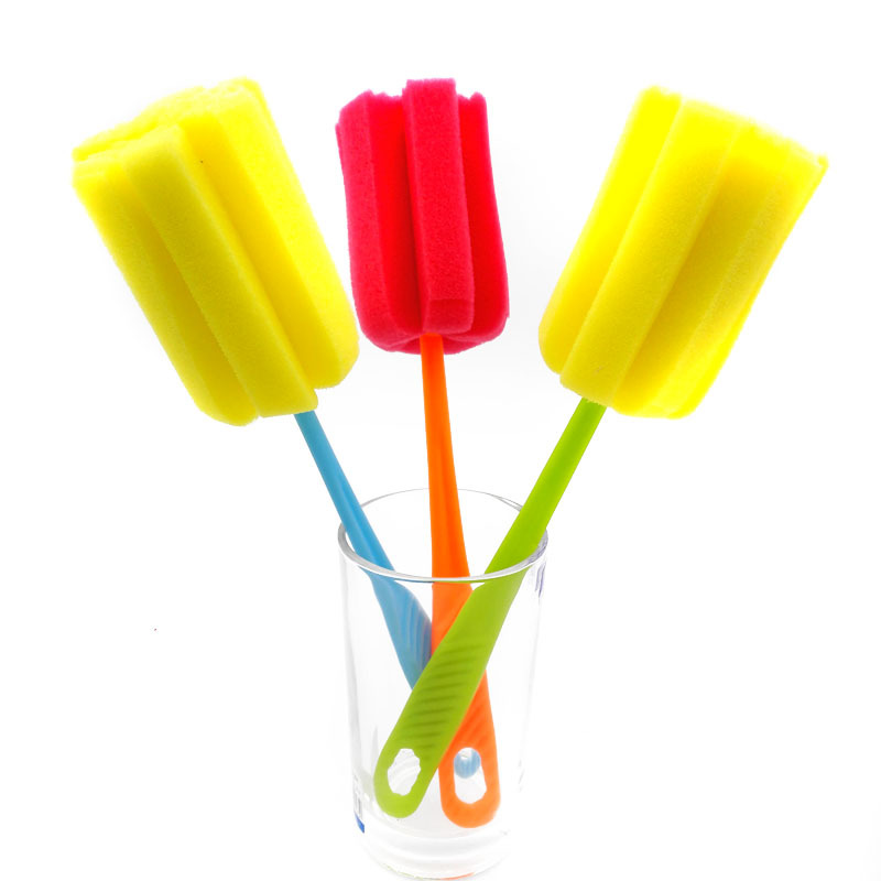 D1124 5011# Sponge brush, glass cup cleaning brush, long-handled brush, long bottle, teacup brush, wash cups Specification image