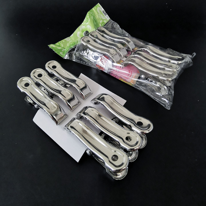 L2342 5cm six small quilt clips, windproof jackets, trouser clips, sun-drying sock clips, wholesale at 2-yuan store in Yiwu Specification image