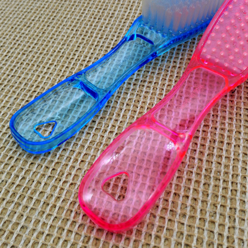 D2322 Transparent handle shoe brush, soft bristle laundry brush, board brush, cleaning brush, multi-functional creative transparent brush, Yiwu Specification image