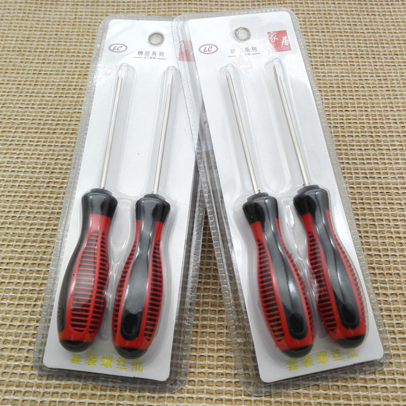 D1425 LC Two six-inch screwdriver sets, flat-head cross-head screwdriver 2 yuan, store 2 yuan Specification image