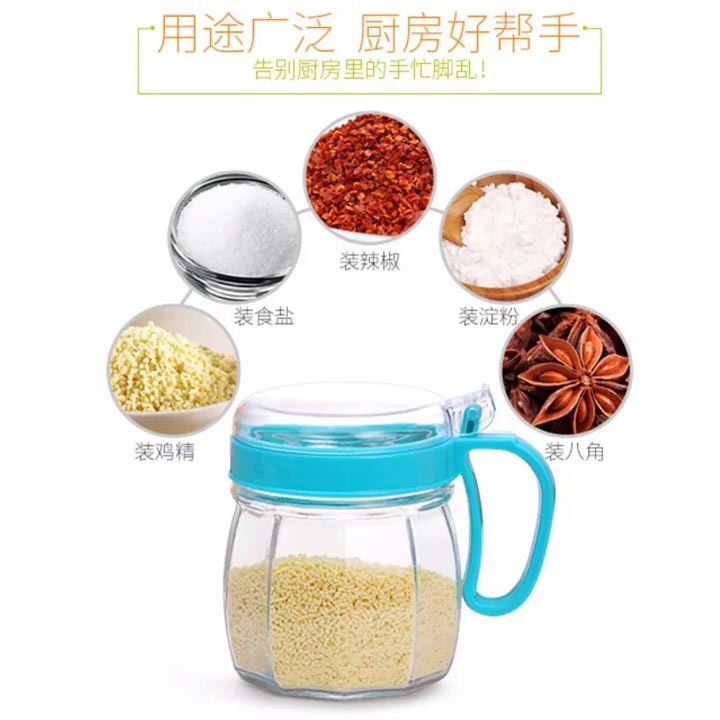 I1441 glass seasoning bottle, seasoning jar, soy sauce bottle, ingredient box, daily necessities, kitchenware details Picture