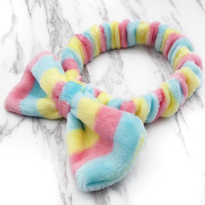 A1043 Fashionable flannel hair band, face wash, Hair band, makeup, mask, hair cover wholesale at a two-yuan store Item Picture
