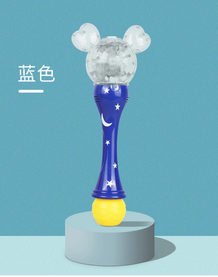 Wholesale of new children's toy girlfriend bubble machines, magic bubble sticks, fully automatic sound and light bubble machines, fairy sticks Item Picture