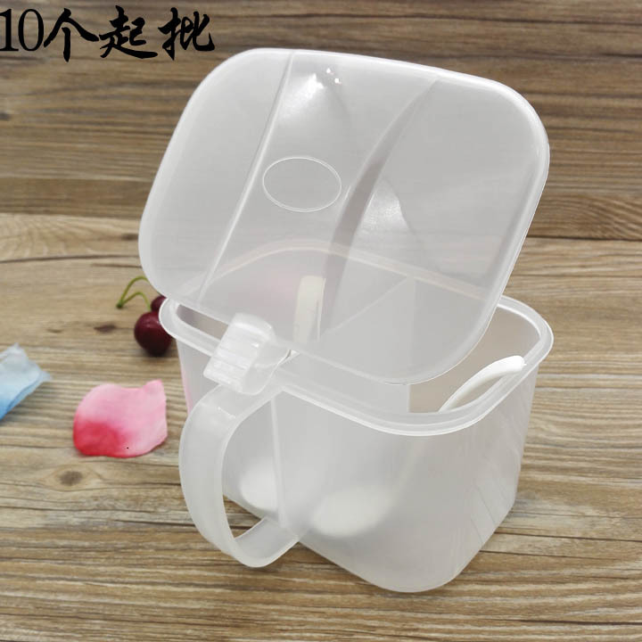 G1634 European-style two-compartment frosted seasoning box, seasoning jar, soy sauce bottle, seasoning box, daily necessities two-yuan store wholesale Specification image