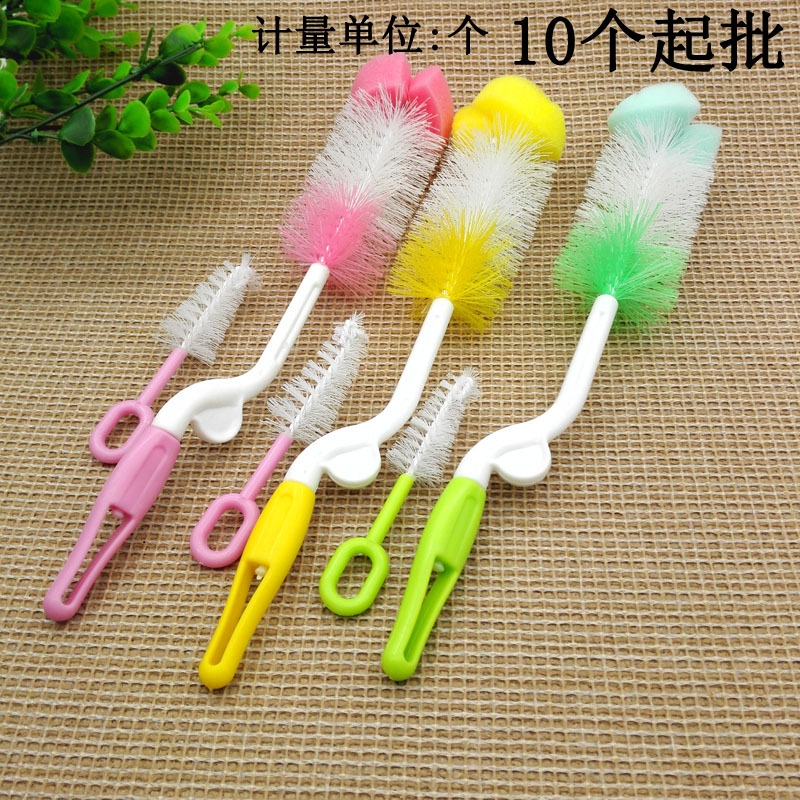 D1413 with rotating baby bottle brush cup brush bottle brush baby bottle brush Yiwu 2 yuan store binary store purchase supply