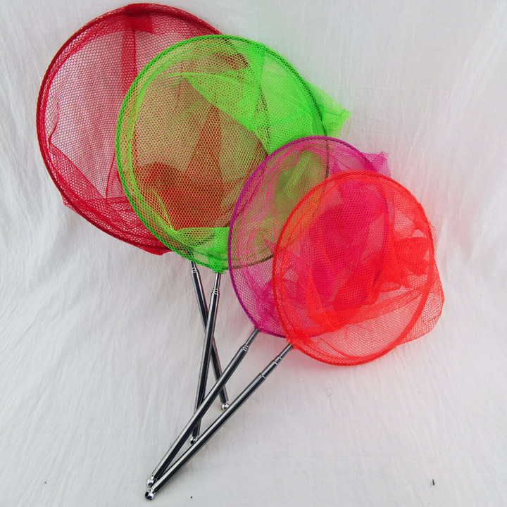 F1141 telescopic handle fishing net for children, kindergarten fish catching net, butterfly catching net, dragonfly insect net Specification image