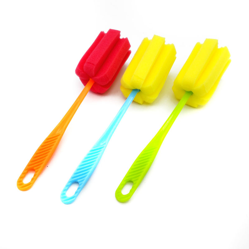 D1124 5011# Sponge brush, glass cup cleaning brush, long-handled brush, long bottle, teacup brush, wash cups details Picture