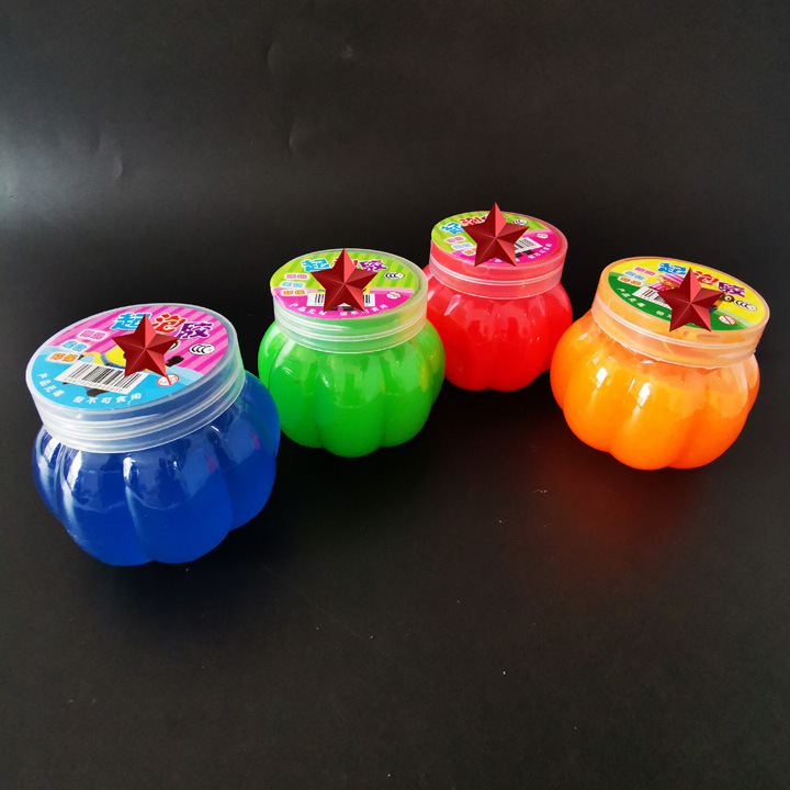 F1635 710 Pumpkin Crystal Clay, Bucket Colored Clay, Plasticine, Children's Handmade Colored Clay, Yiwu 2-yuan Store Application Scenario