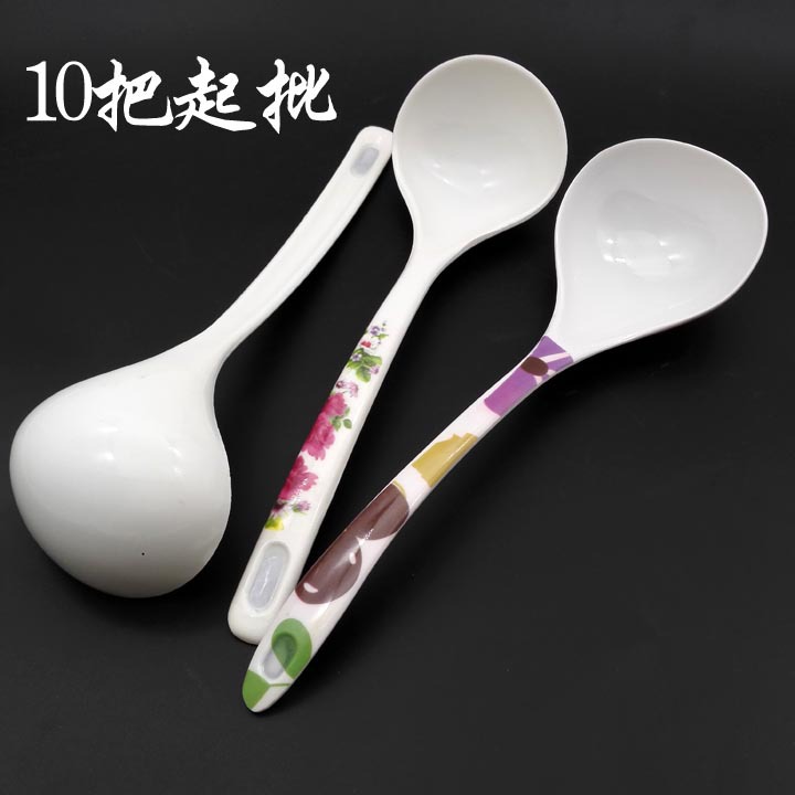 D2433 Melamine long-handled soup spoons, porridge spoons, kitchenware, daily necessities, two-yuan stores, street stalls, night markets, hot-selling wholesale supply