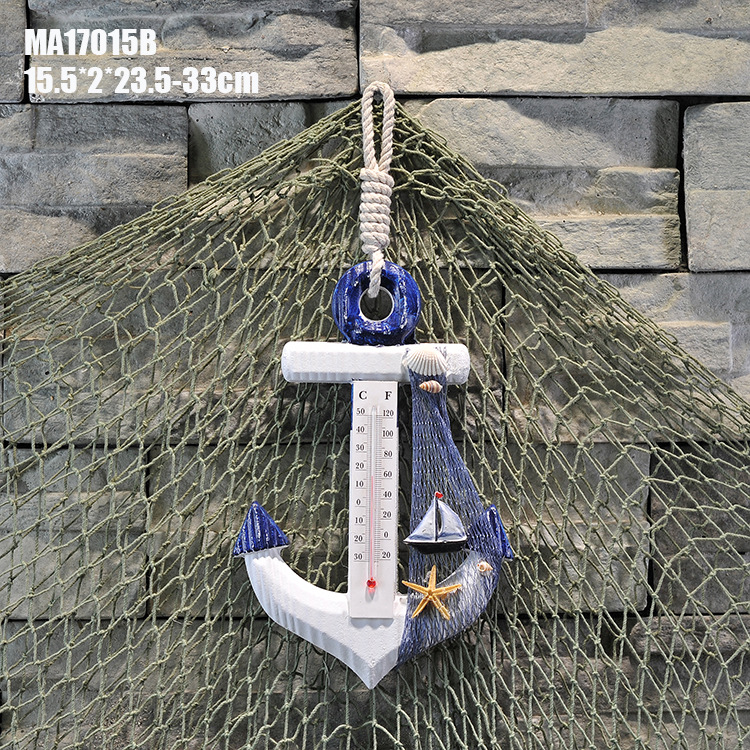 23cm铁锚 地中海装饰木锚挂钩  创意家居饰品 海洋风格儿童房挂件