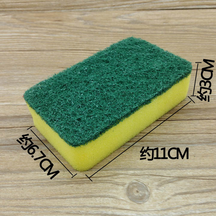 D1112 2 sponge pot washing brushes, Yiwu 2-yuan store cleaning brushes, pot and dish washing brushes details Picture