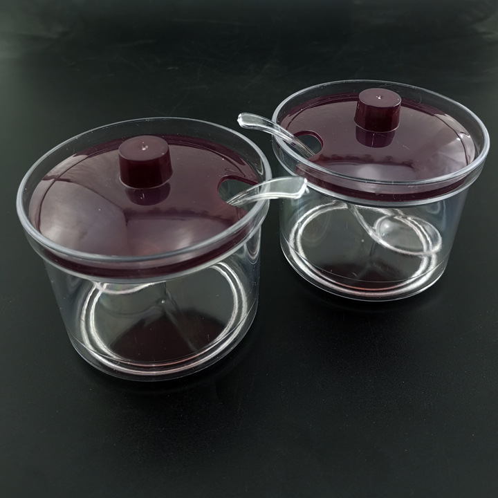 F1922 217# Acrylic sugar jar, seasoning jar, seasoning box, kitchen small tools wholesale at Yiwu 2-yuan Store Application Scenario