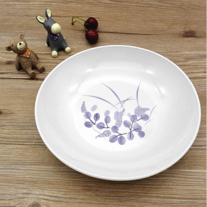 D2142 8-inch round melamine plate Melamine plate, Yiwu 2-yuan store, 2-yuan store, daily necessities details Picture