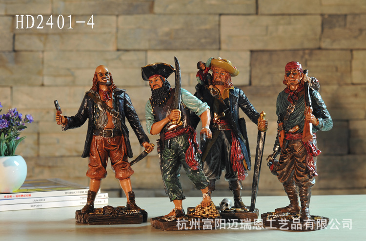 特价促销 比海盗 水手 地中海风格 装饰品树脂工艺品 人物造型 HD