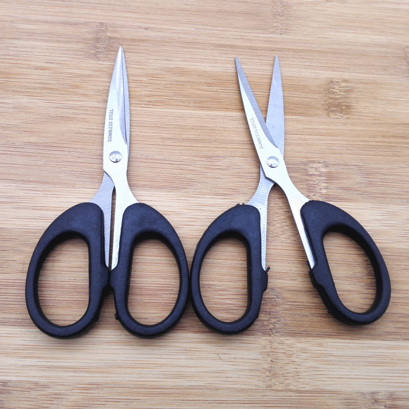 E1221 140 scissors, office scissors, Hand scissors, art scissors, Yiwu 2-yuan 2-yuan store wholesale Specification image