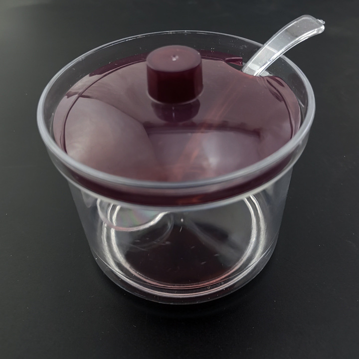 F1922 217# Acrylic sugar jar, seasoning jar, seasoning box, kitchen small tools wholesale at Yiwu 2-yuan Store Specification image