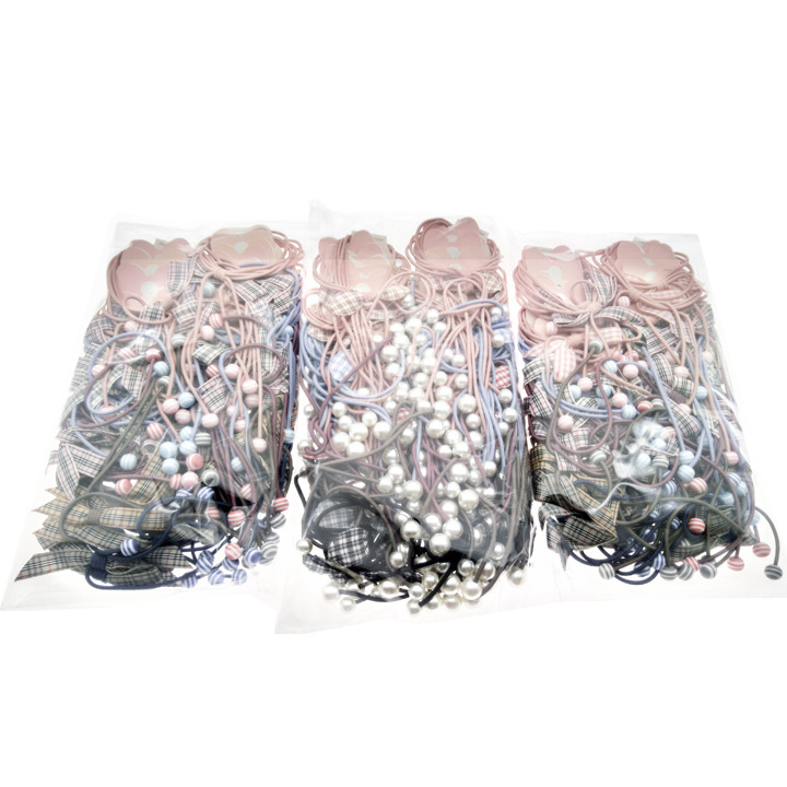 A3117 Four-Bead Fabric Bow Hair Accessory, Korean Version Headwear, Hair band, Hair Rope, Yiwu Eryuan Store Item Picture