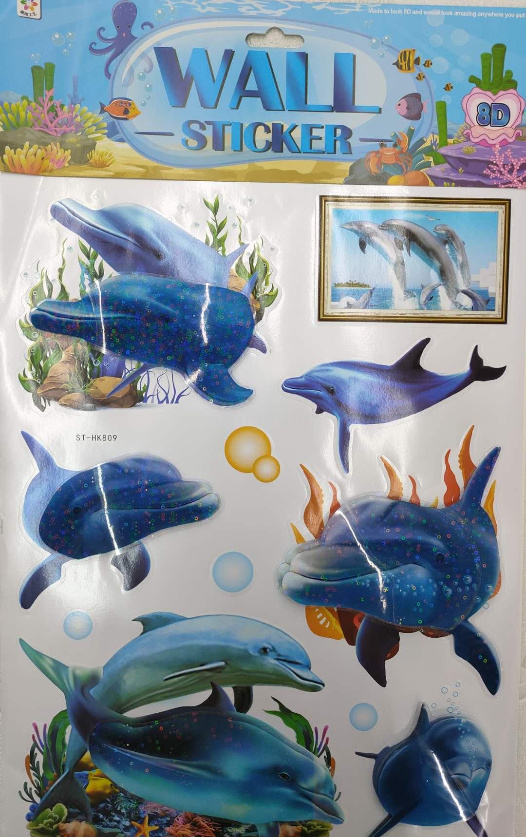 新品水果系列，海底系列，动物系列层层贴装饰贴细节图