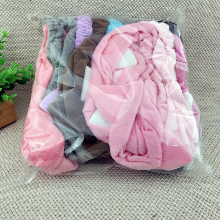 A2131 Three-angled cat ear velvet hair band, face wash hair band, mask and hair cover, 2-yuan store supply in Yiwu details Picture
