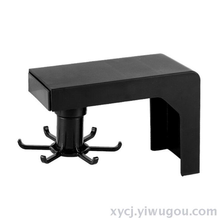 Rotating hook storage rack, wall-mounted household tool without drilling, knife rack hanging rack Application Scenario