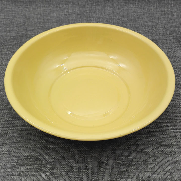 G1342 24# enamel basin, yellow vegetable basin, soup basin, steel basin, Yiwu 2-yuan store, 2-yuan store wholesale Specification image