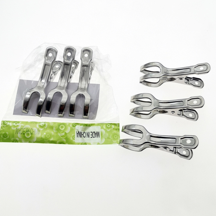 L2442 8.5cm Three-piece small opening clip, multi-functional clothes drying clip, socks drying clip, air outlet clip, 2 yuan store Item Picture